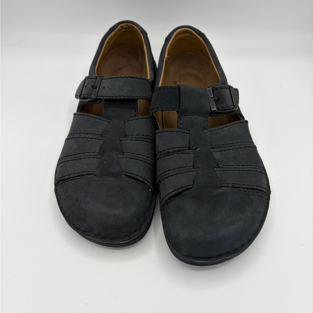 Birkenstock Madeira fisherman closed toe dark gray sandal women’s size 9 men’s 7 - Picture 2 of 6